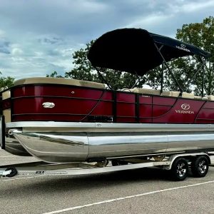 2022 Veranda VF20F2 Pontoon Boat, Yamaha VF90LA Engine, Back Track 2022 Trailer
