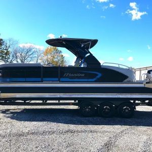 2021 Manitou Xplode 250, Evinrude 250 hp & 2021 Boatmate Trailer