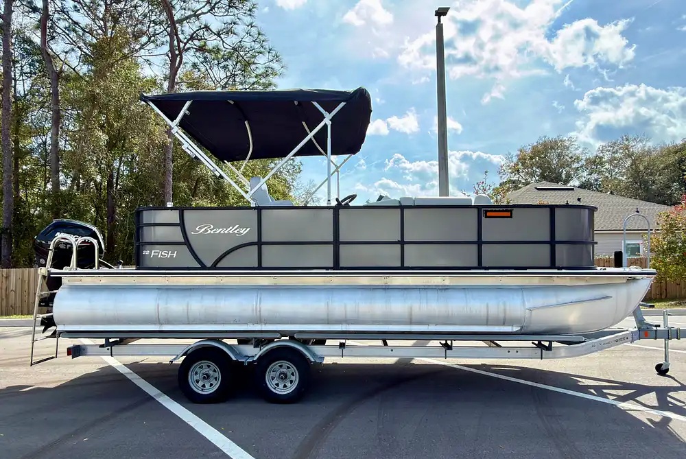 2023 Bentley 220 FNC, 2022 Mercury 115 CT & Magic Tilt Bunk Trailer